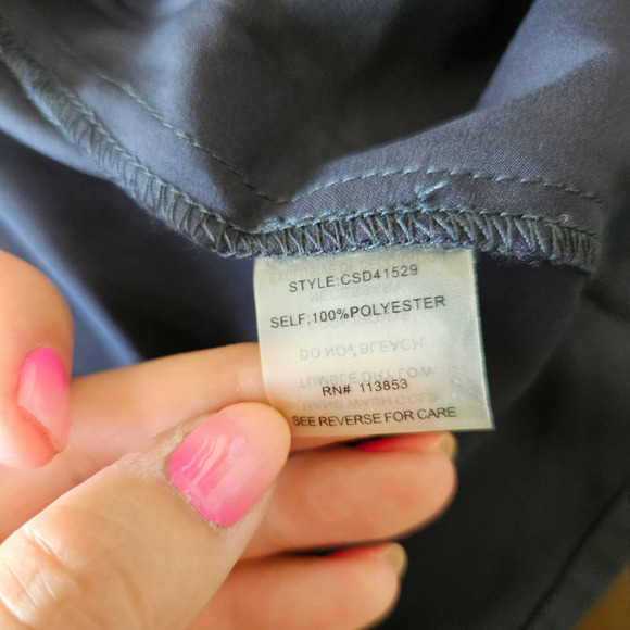 Modern Citizen Women's Navy Blue‎ Satin Halter Neck Mini Dress. Size M - Picture 12 of 12